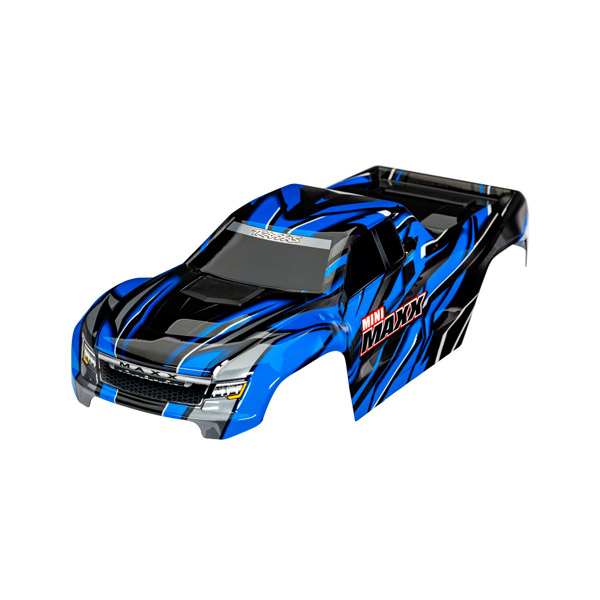 Traxxas Carrosserie Mini Maxx peinte et décorée bleue 10711-BLUE