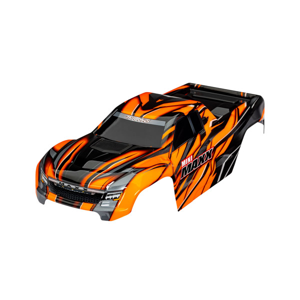 Traxxas Carrosserie Mini Maxx peinte et décorée orange 10711-ORNG
