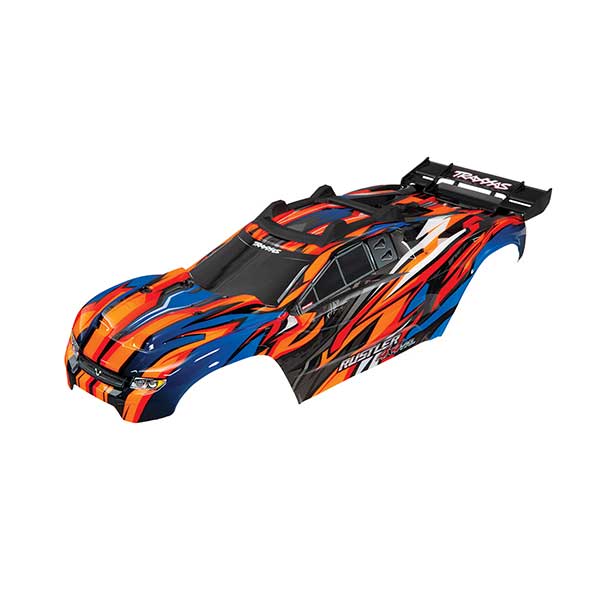 Traxxas Carrosserie Rustler 4x4 VXL peinte et décorée orange 6717T