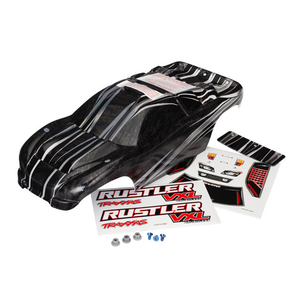 Traxxas Carrosserie Rustler prographix semi-décorée + autocollants 3719