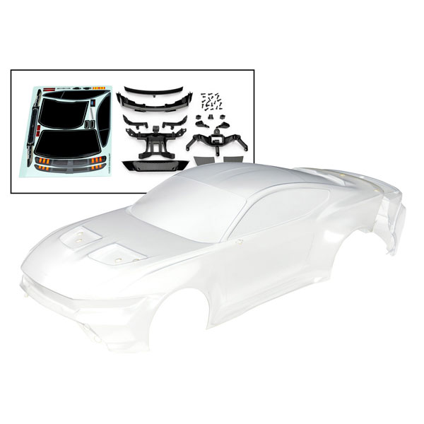 Traxxas Carrosserie transparente Ford mustang + accessoires 10511