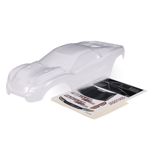 Traxxas Carrosserie transparente Rustler 4x4 + autocollants 6740