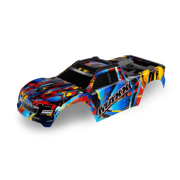 Traxxas Carrosserie WideMaxx peinte et décorée rock n roll 8931