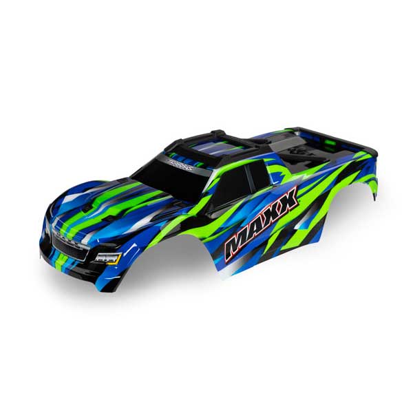 Traxxas Carrosserie WideMaxx peinte et décorée verte 8918G