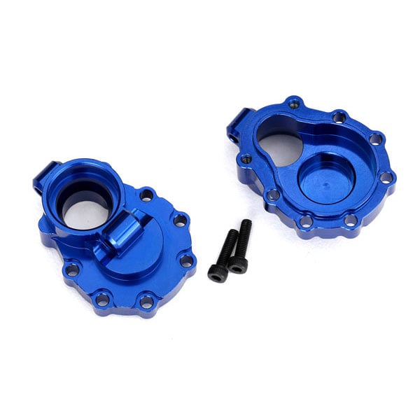 Traxxas Carter d’entrainement alu anodisé bleu arrière gauche / droit 8253X