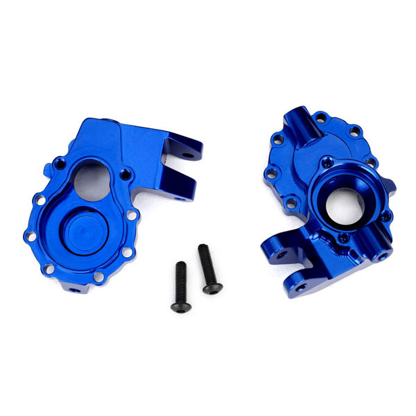 Traxxas Carter d’entrainement alu anodisé bleu avant gauche / droit 8252X