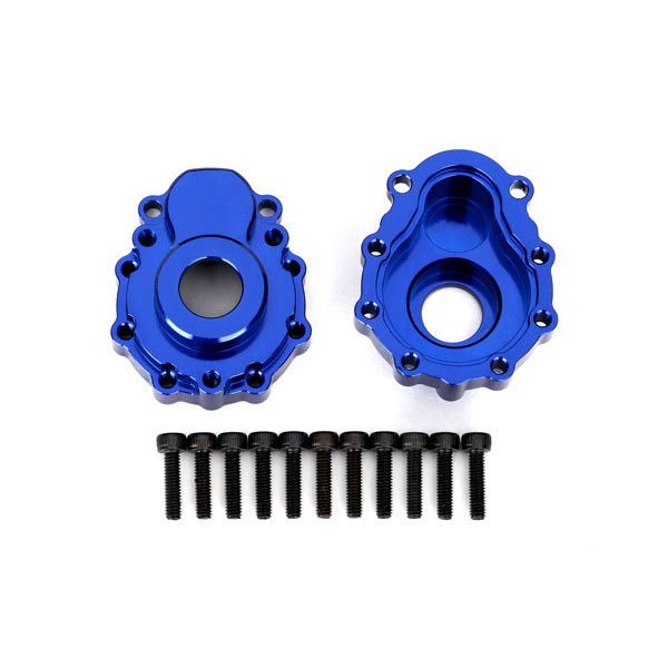 Traxxas Carter exterieur alu anodisé bleu avant / arrière 8251X