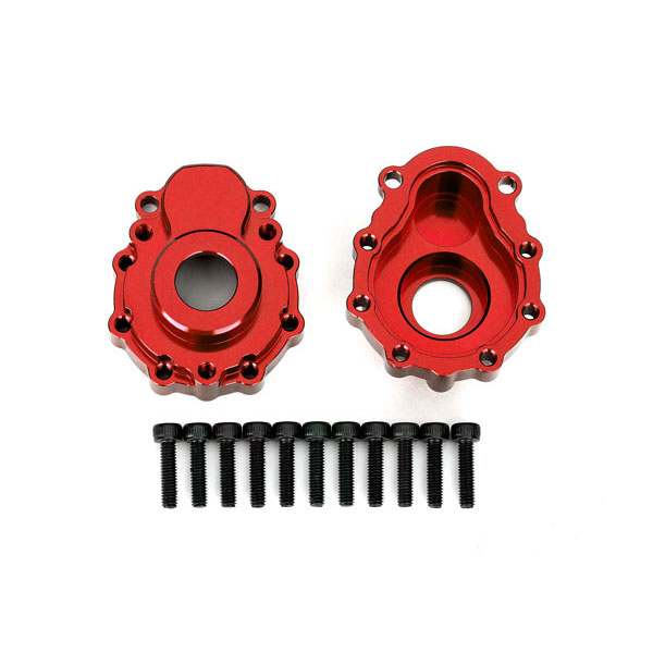 Traxxas Carter exterieur alu anodisé rouge avant / arrière 8251R
