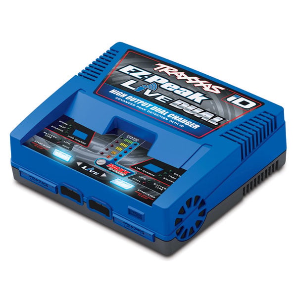 Traxxas Chargeur double rapide live AC LiPo / NiMH 200w prise Traxxas 2973G – Image 1