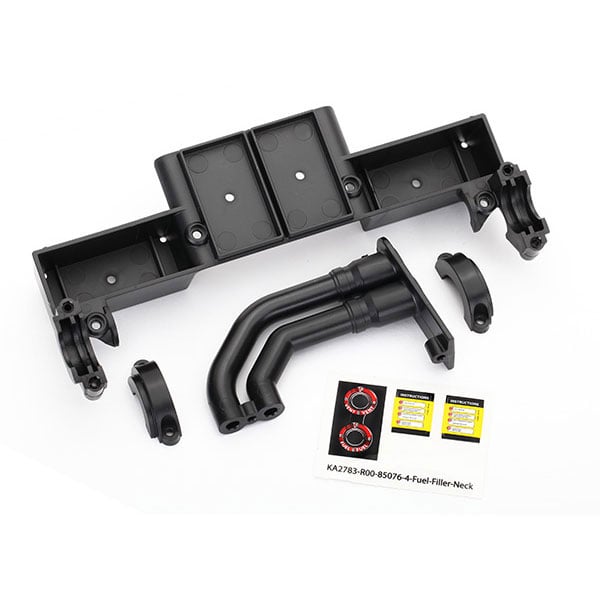 Traxxas Châssis tray / driveshaft clamps / fuel filler noir 8420