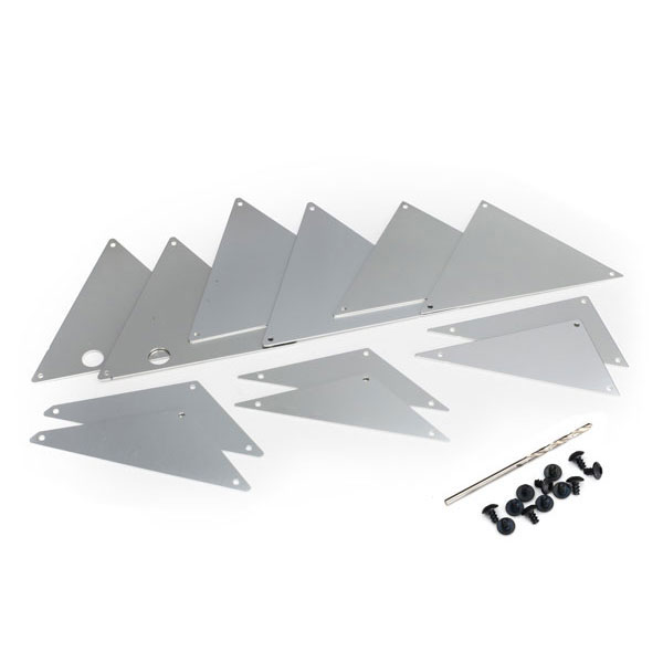 Traxxas Châssis tubulaire, panneaux interieurs – argent 8434A