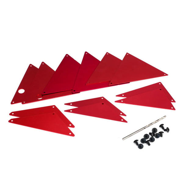 Traxxas Châssis tubulaire, panneaux interieurs – rouge 8434R