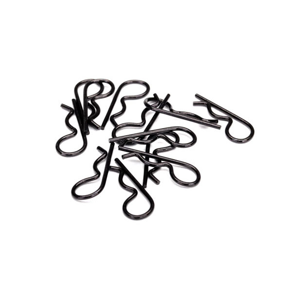 Traxxas Clips de carrosserie noir (12) long. 26 mm 3934A