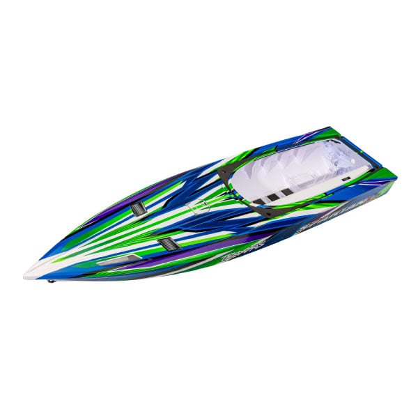 Traxxas Coque avec graphiques verte assemblee Spartan SR 10315-GRN – Image 1