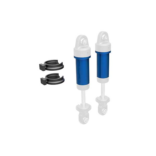 Traxxas Corps d’amortisseur anodise bleu (x2) – TRX-4M 9763-BLUE – Image 1