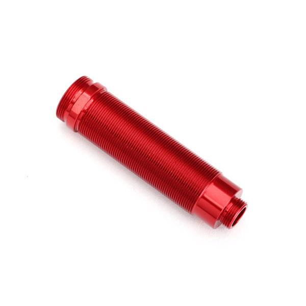Traxxas Corps d’amortisseur avant gtr, 64 mm, alu anodisés rouge filete 8452R