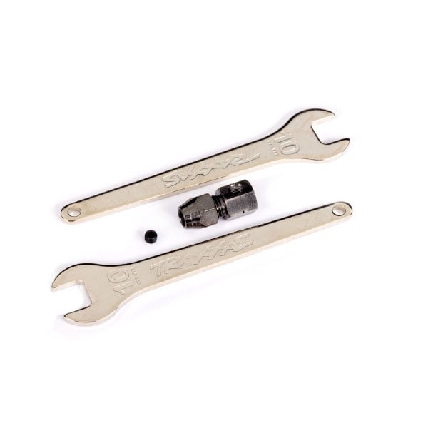 Traxxas Coupleur moteur + collier et cles plates 10 mm – Spartan SR 10361 – Image 1