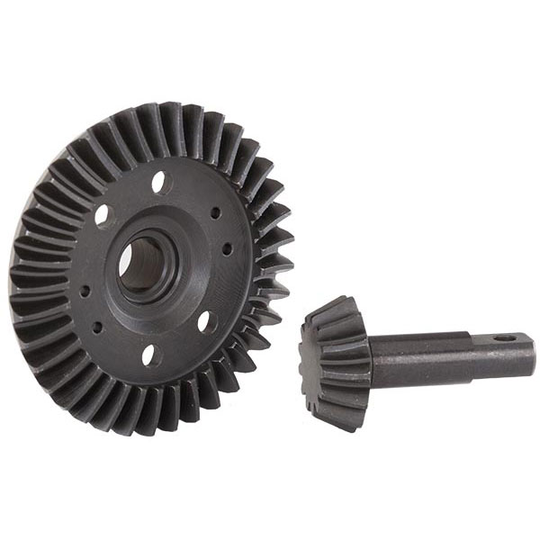 Traxxas Couronne de différentiel + pignon d’attaque spiral 5379R