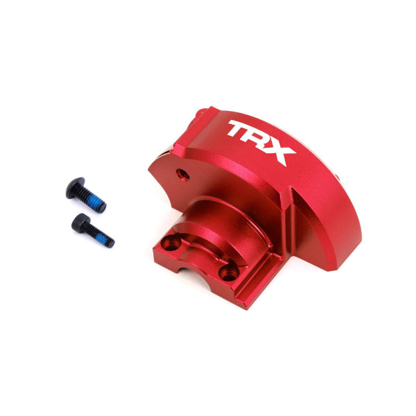 Traxxas Couvercle de transmission anodise rouge – Maxx Slash 10287-RED – Image 1