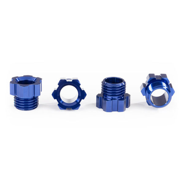 Traxxas Écrous de fusée alu anodisés bleu (x4) 8886X