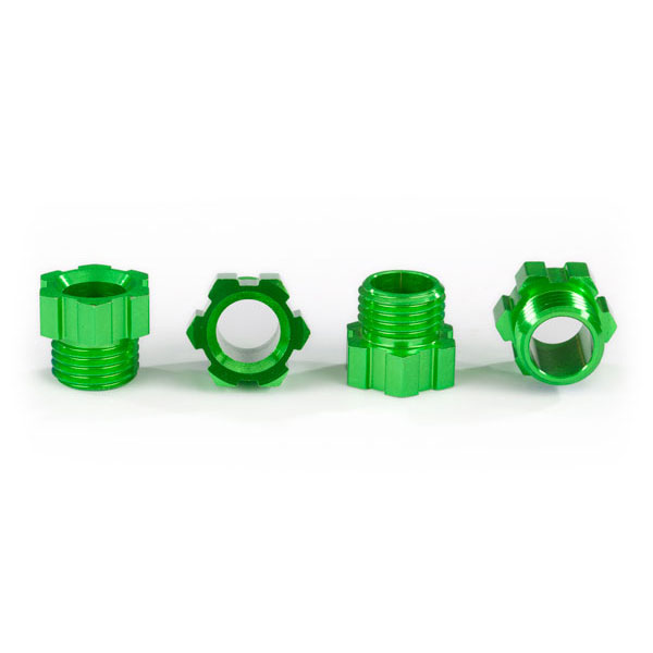 Traxxas Écrous de fusée alu anodisés vert (x4) 8886G