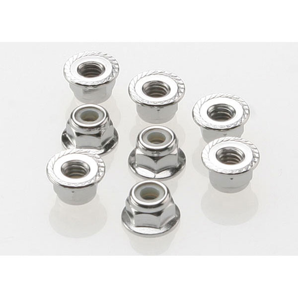 Traxxas Écrous nylstop acier épaulés 4 mm (8) 3647