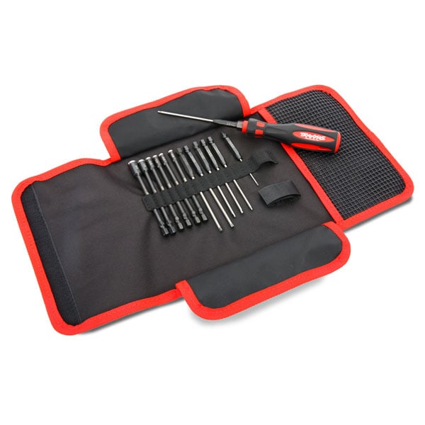 Traxxas Ensemble tournevis + 13 embouts metriques hexagonaux et a douille 8710 – Image 1