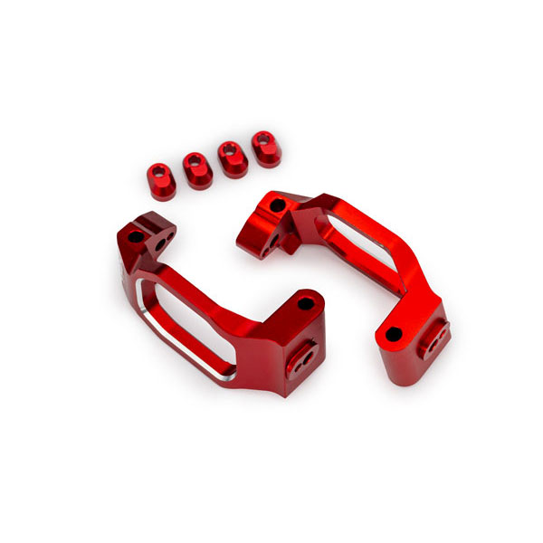Traxxas Etrier de fusees alu anodise rouge gauche et droit (x2) 10232-RED – Image 1