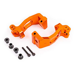 Traxxas Etrier de fusees gauche et droit alu anodisees oranges (x2) – Sledge 9532T – Image 1