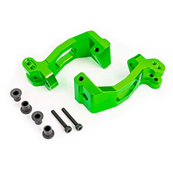 Traxxas Etrier de fusees gauche et droit alu anodisees verts (x2) – Sledge 9532G – Image 1