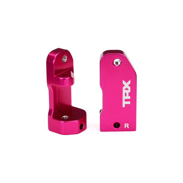 Traxxas Étriers de fusées (30 degrés) alu anodisés rose gauche et droit+axes 3632P