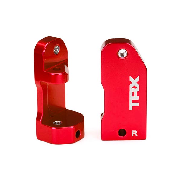 Traxxas Étriers de fusées (30 degrés) alu anodisés rouge gauche et droit+axes 3632X