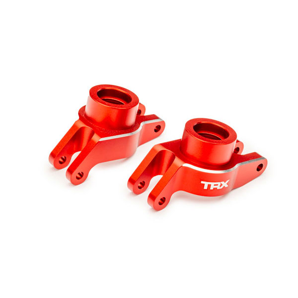 Traxxas Fusees arriere gauche / droite alu anodisees rouge (x2) 10252-RED – Image 1