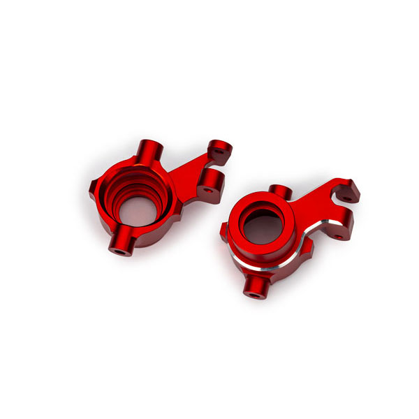 Traxxas Fusees de direction gauche / droit alu anodisees rouge (x2) 10237-RED – Image 1