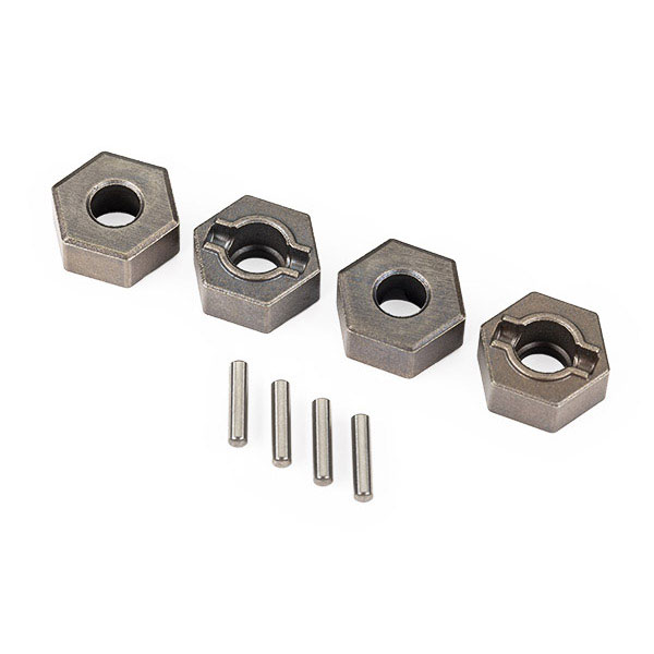 Traxxas Hexagone de roue 12 mm acier pour axe 6 mm (x4) (pour 9080) 9069
