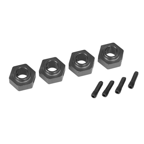 Traxxas Hexagone de roue 12 mm – TRX-4 alu anodisé gris 8269A