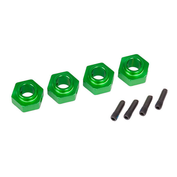 Traxxas Hexagone de roue 12 mm – TRX-4 alu anodisé vert 8269G