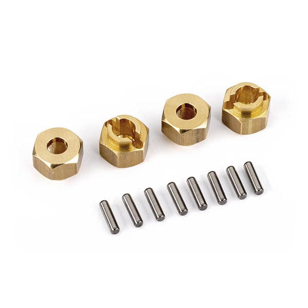 Traxxas Hexagone de roue 7 mm laiton (x4) – TRX-4M 9750X