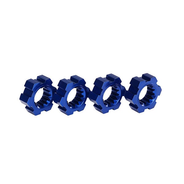 Traxxas Hexagones de roues alu anodises bleu (4) 7756X – Image 1