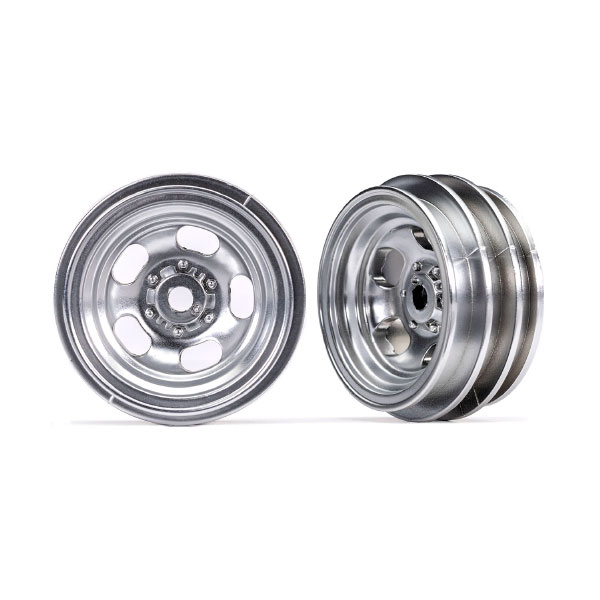 Traxxas Jantes 1,0 chromées satin (x2) 9869