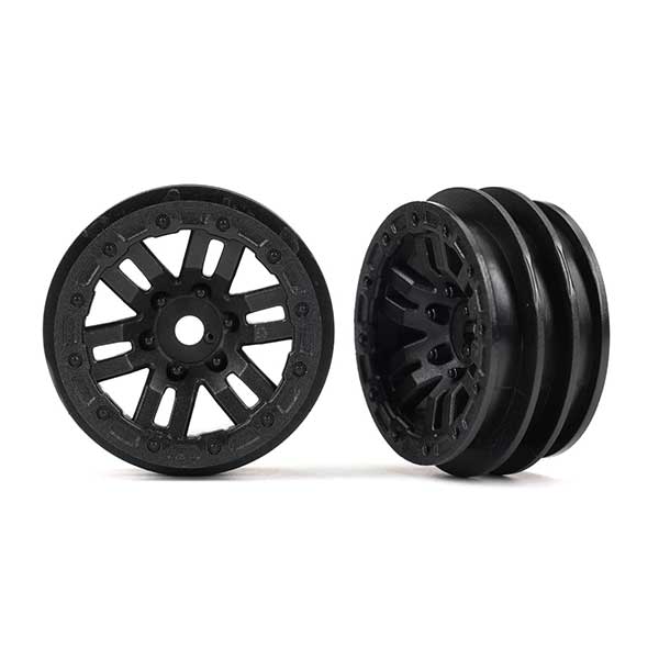 Traxxas Jantes 1,1 noires (x2) – TRX-4M 9768 – Image 1