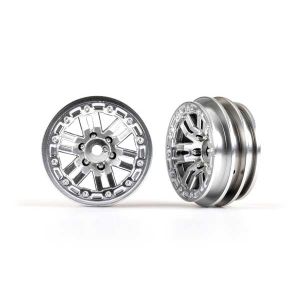 Traxxas Jantes 1,1 satin chrome (x2) – TRX-4M 9768-SATIN