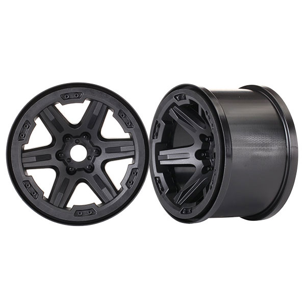 Traxxas Jantes 3,8 noires 17mm (2) 8671 – Image 1