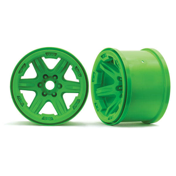 Traxxas Jantes 3,8 vertes 17mm (2) 8671G – Image 1