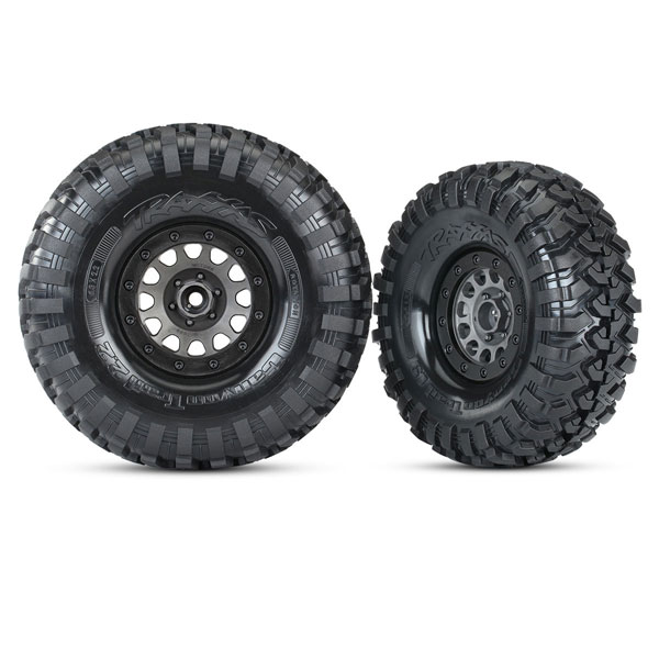 Traxxas Jantes chromees 1,9 (2) / enjoliveurs (2) (necessite 8255a) 8175