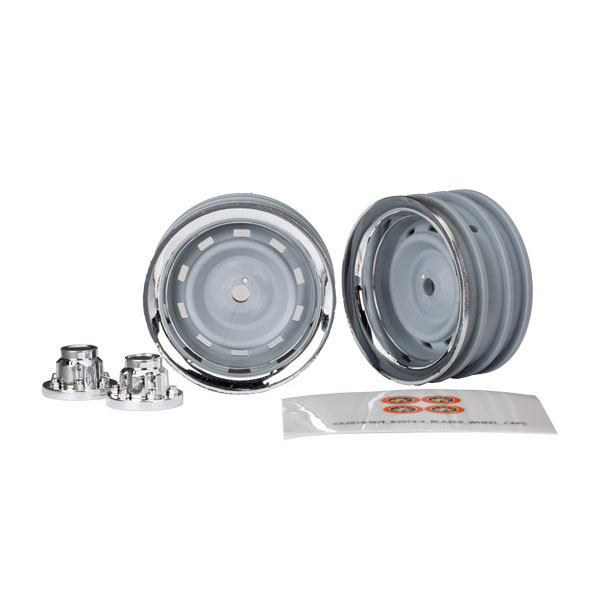 Traxxas Jantes chromees noire 1,9 (x2) necessite 8255a 8165