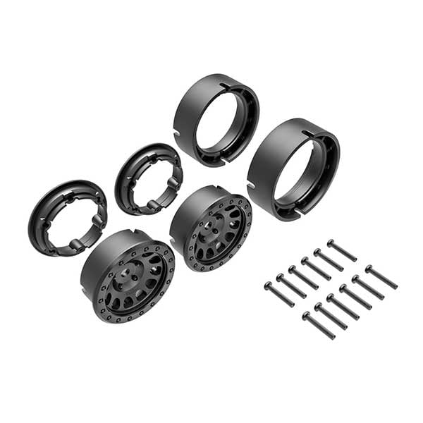 Traxxas Jantes method 105 beadlock 1,0 noires (x2) – TRX-4M 9781