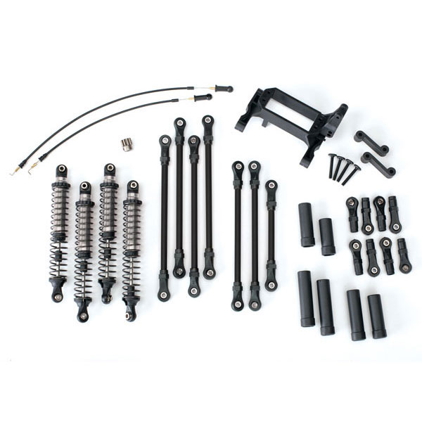 Traxxas Kit bras / biellette long TRX-4 complet – gris 8140