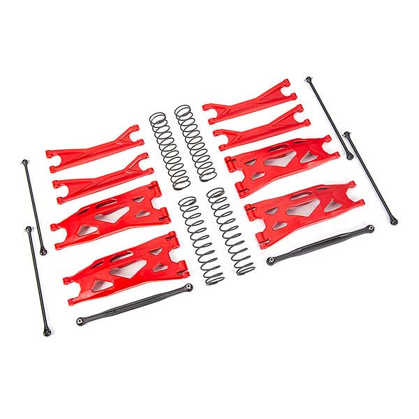 Traxxas Kit suspension large rouge – X-Maxx WideMaxx 7895R – Image 1