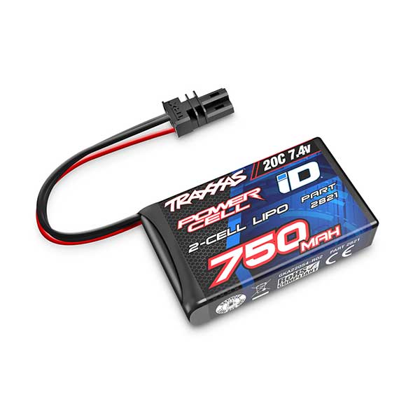 Traxxas LiPo 7,4v 750 mAh 2S 20c – iD – TRX-4M 2821
